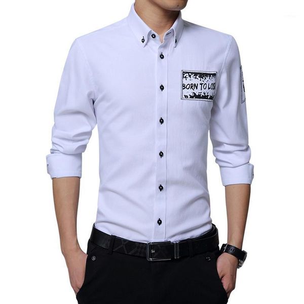 men's casual shirts men's 2022 fashion long-sleeved printed shirt slim social business clothing soft and comfortable, White;black
men's casual shirts men's 2022 fashion long-sleeved printed shirt slim social business clothing soft and comfortable, White;black
