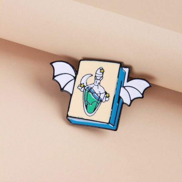 new brooch creative medicine magic box with wings badge fashion clothing bag accessories pin, Blue
new brooch creative medicine magic box with wings badge fashion clothing bag accessories pin, Blue