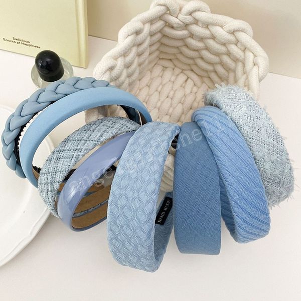 elegant blue headbands padded sponge hair hoops summer style hairbands temperament headwear woven head hoop hair accessories, Slivery;white
elegant blue headbands padded sponge hair hoops summer style hairbands temperament headwear woven head hoop hair accessories, Slivery;white