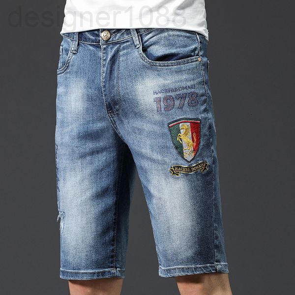 men's jeans designer new european men's fashion brand drill denim midpants youth slim fit capris golden horse embroidered pretty s, Blue
men's jeans designer new european men's fashion brand drill denim midpants youth slim fit capris golden horse embroidered pretty s, Blue