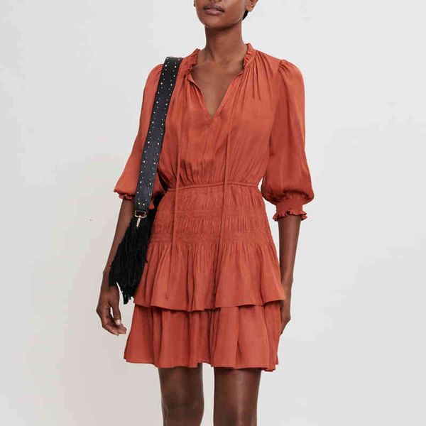 casual dresses maj summer women tie-up tiered mini orange smocked waist ruffled detail vacation holiday franch pairs 0k9b, Black;gray
casual dresses maj summer women tie-up tiered mini orange smocked waist ruffled detail vacation holiday franch pairs 0k9b, Black;gray
