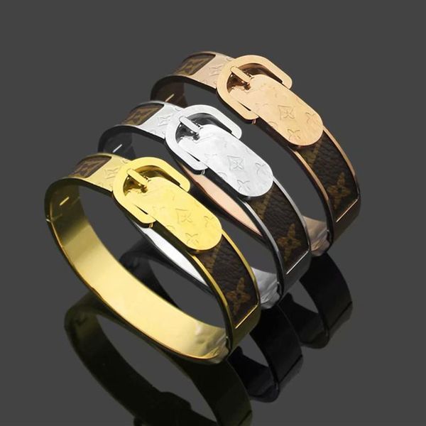 europe america fashion style lady women titanium steel engraved v initials belt buckle pasting leather bangle bracelet 3 color298c, Black
europe america fashion style lady women titanium steel engraved v initials belt buckle pasting leather bangle bracelet 3 color298c, Black