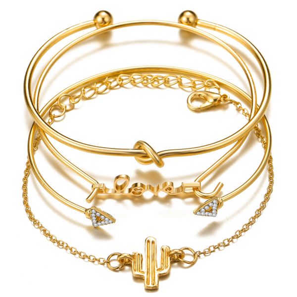 4pcs/set of women ethnic style chain bracelet jewelry hollow petal personalized leaf jewelry, Golden;silver
4pcs/set of women ethnic style chain bracelet jewelry hollow petal personalized leaf jewelry, Golden;silver