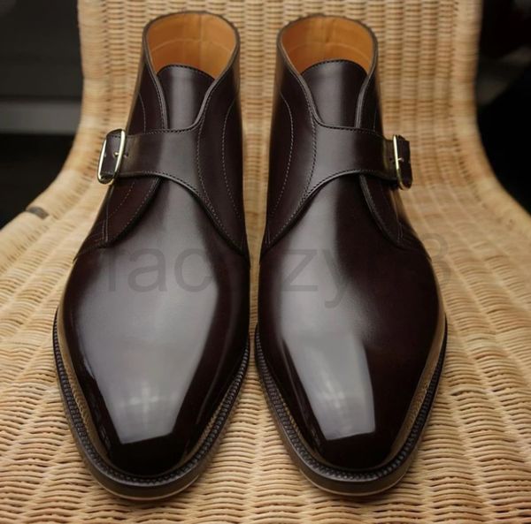 boots designer classic business dress men's pu leather buckle low heel round head british style trendy men work boot, Black
boots designer classic business dress men's pu leather buckle low heel round head british style trendy men work boot, Black