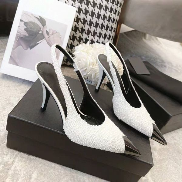 luxury designer women dress shoes high heels sandals lady leather shoes metal pointed toes, Black
luxury designer women dress shoes high heels sandals lady leather shoes metal pointed toes, Black