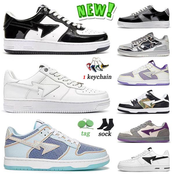 selling bapestas mens casual shoes designer baped sk8 sta platform black white leather union color camo combo hajime sorayama men women trai
selling bapestas mens casual shoes designer baped sk8 sta platform black white leather union color camo combo hajime sorayama men women trai