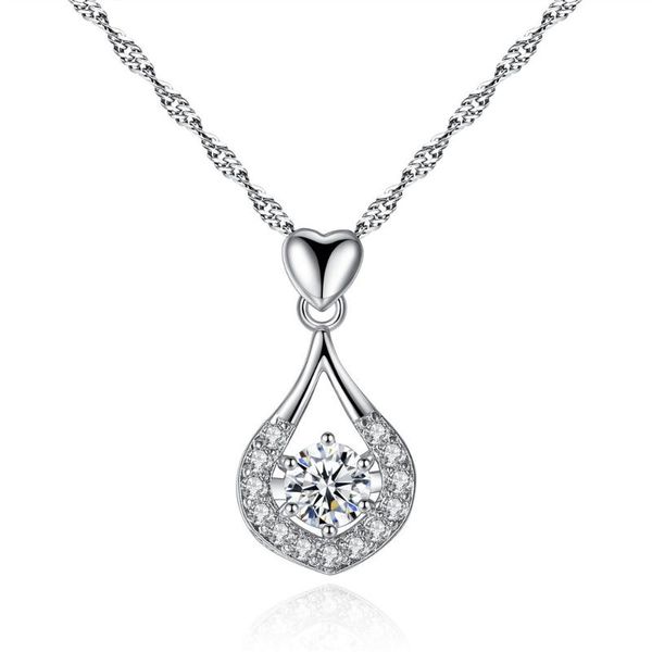 pendant necklaces hollow-out love heart and water zircon drop pendant, personality swing dancing flower necklace, Silver
pendant necklaces hollow-out love heart and water zircon drop pendant, personality swing dancing flower necklace, Silver
