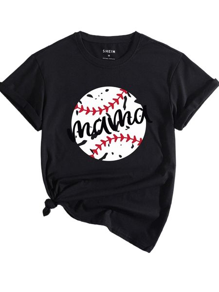 baseball and letter graphic tee v5wz#, White
baseball and letter graphic tee v5wz#, White
