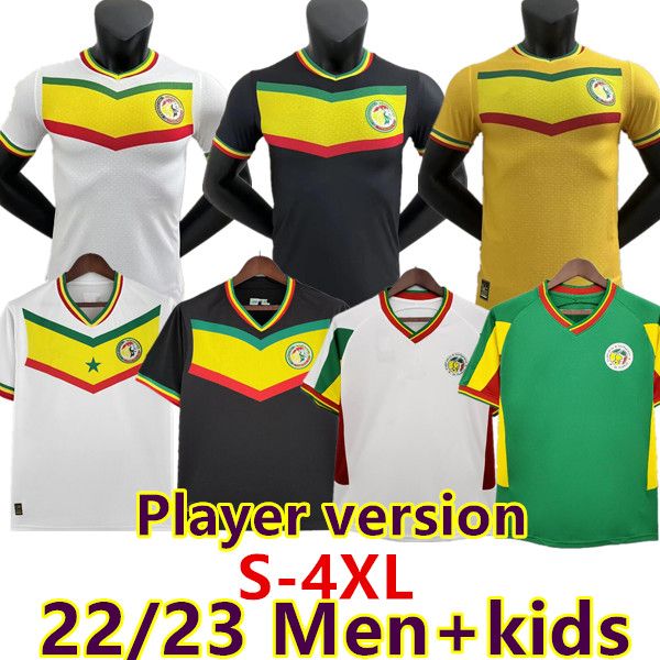 s-4xl 2022 senegal soccer jerseys african cup champions national 2002 home away mane koulibaly gueye special men kids maillot de football un, Black;yellow
s-4xl 2022 senegal soccer jerseys african cup champions national 2002 home away mane koulibaly gueye special men kids maillot de football un, Black;yellow