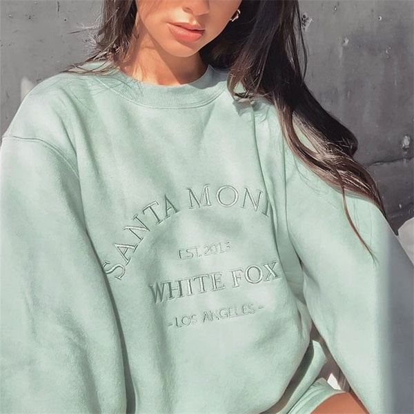 green vintage letters embroidered crewneck sweatshirt women winter oversized girls streetwear korean fashion pullovers 220813, Black
green vintage letters embroidered crewneck sweatshirt women winter oversized girls streetwear korean fashion pullovers 220813, Black