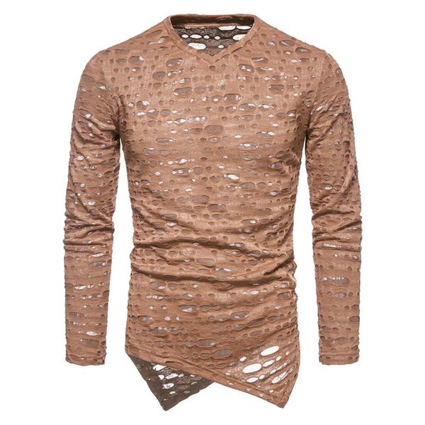 men's t-shirts t-shirt slant hem hole design solid color round neck long-sleeved tee shirt male hollow out blouse pullovermen's, White;black
men's t-shirts t-shirt slant hem hole design solid color round neck long-sleeved tee shirt male hollow out blouse pullovermen's, White;black