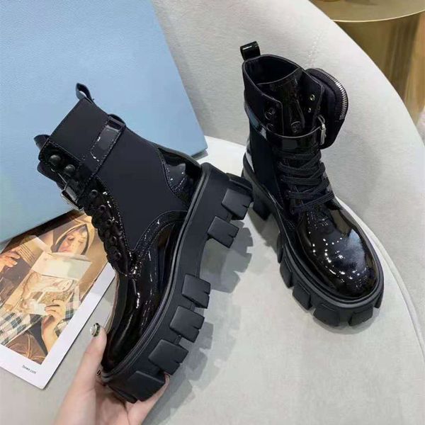 new martin boots fashion muffin bottom pocket bag trend european and american gear bottom motorcycle shoes, Black
new martin boots fashion muffin bottom pocket bag trend european and american gear bottom motorcycle shoes, Black