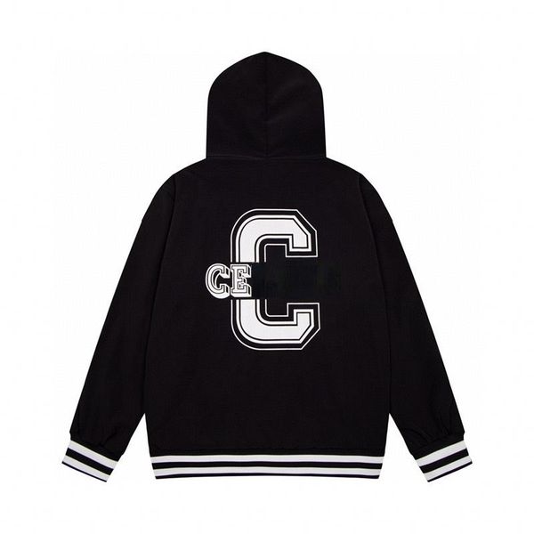 ce hoodie men's autumn and winter alphabet print baseball jacket couple zipper sweater, Black
ce hoodie men's autumn and winter alphabet print baseball jacket couple zipper sweater, Black