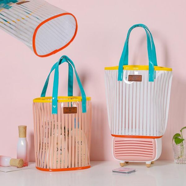large capacity makeup toiletry bags transparent stripe women toiletry cosmetic bag portable travel makeups kits wash storage pouch beach pac
large capacity makeup toiletry bags transparent stripe women toiletry cosmetic bag portable travel makeups kits wash storage pouch beach pac