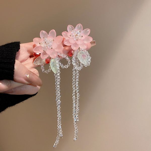 silver needle crystal flowers bow tassel earrings korean sweet girl long earrings classic style fairy eardrop, Golden
silver needle crystal flowers bow tassel earrings korean sweet girl long earrings classic style fairy eardrop, Golden