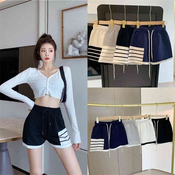 2022 new special offer sports shorts women's summer loose waist slim tb four bars versatile casual pants, White;black
2022 new special offer sports shorts women's summer loose waist slim tb four bars versatile casual pants, White;black