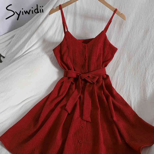fashion breasted high waist spaghetti strap dresses women bow bandage sleeveless aline solid clothing summer 210415, Black;gray
fashion breasted high waist spaghetti strap dresses women bow bandage sleeveless aline solid clothing summer 210415, Black;gray