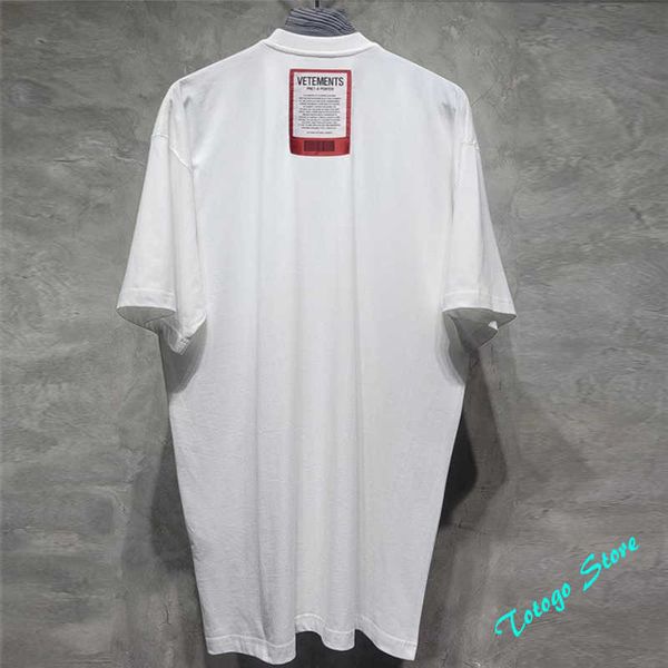 casual hip-hop big red patch tag vetements t-shirt men women heavy fabric cotton oversize vtm tee black white t shirt, White;black
casual hip-hop big red patch tag vetements t-shirt men women heavy fabric cotton oversize vtm tee black white t shirt, White;black