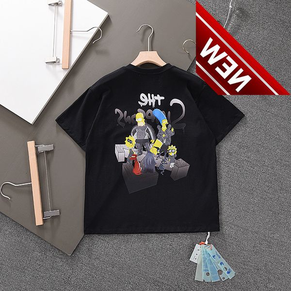 2022 trendy off spring and summer style simpsons a loose short sleeved t-shirt for men women, White;black
2022 trendy off spring and summer style simpsons a loose short sleeved t-shirt for men women, White;black
