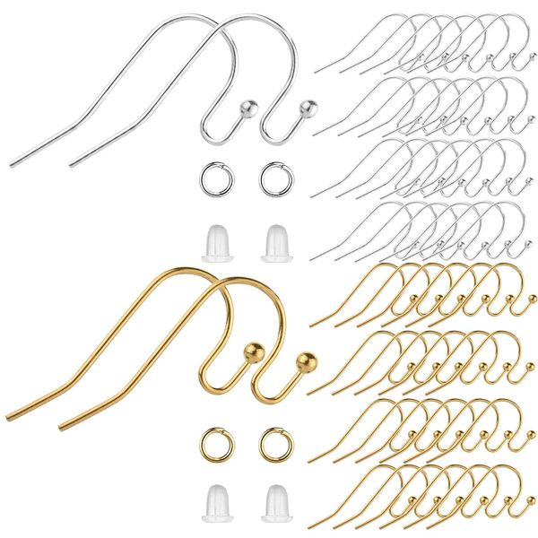 charm earring hooks hypoallergenic making kit with jump rings and clear sile amuxp, Golden
charm earring hooks hypoallergenic making kit with jump rings and clear sile amuxp, Golden