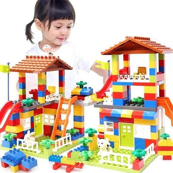 89pcs diy city house roof big particle building blocks castle educational toy for children duplo bricks baby gifts210q
89pcs diy city house roof big particle building blocks castle educational toy for children duplo bricks baby gifts210q