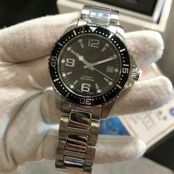 luxury men watch stainless steel strap luminous black dial hydroconquest automatic diver mens watch - l3.642.4.56.6 automatic wris226q, Slivery;brown
luxury men watch stainless steel strap luminous black dial hydroconquest automatic diver mens watch - l3.642.4.56.6 automatic wris226q, Slivery;brown