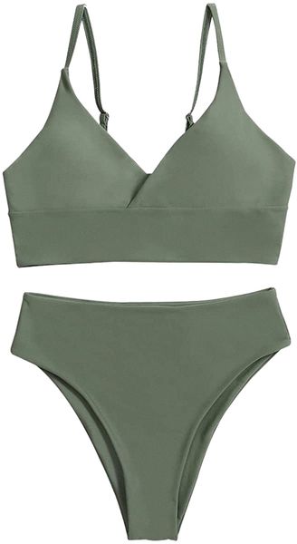 women two piece bikini set wrap wireless bra high cut swimsuit beach wear panty bikini f4ic#, White;black
women two piece bikini set wrap wireless bra high cut swimsuit beach wear panty bikini f4ic#, White;black