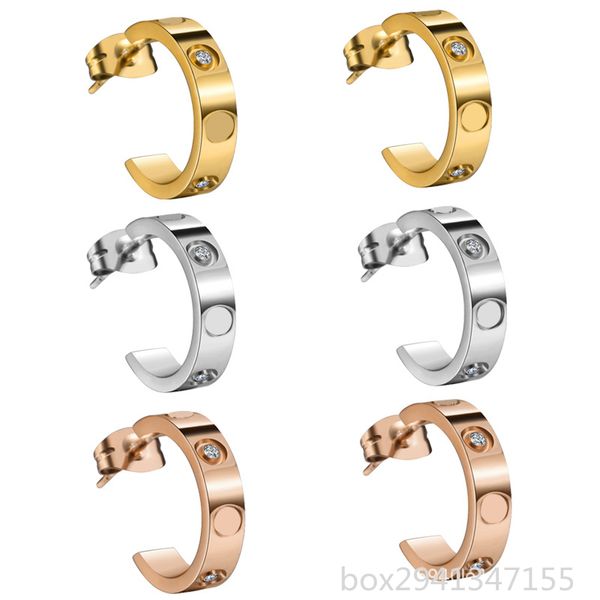 titanium steel 18k love earrings suitable for women exquisite simple fashion earrings jewelry gift, Golden;silver
titanium steel 18k love earrings suitable for women exquisite simple fashion earrings jewelry gift, Golden;silver