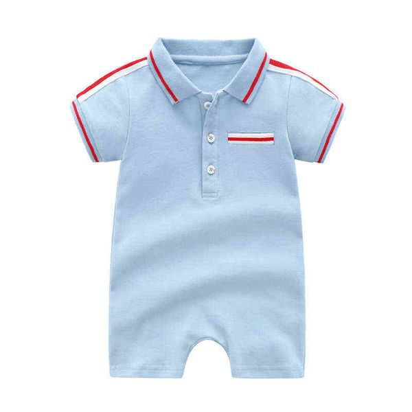 new summer fashion stripes new born baby clothes handsome cotton short sleeve ropa bebe baby boy girl rompers g220510, Blue
new summer fashion stripes new born baby clothes handsome cotton short sleeve ropa bebe baby boy girl rompers g220510, Blue