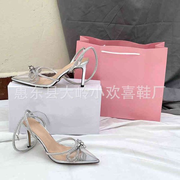 sandals pvc transparent sandals female pointed baotou crystal bow back hollowed out fashion high heels women shoes, Black
sandals pvc transparent sandals female pointed baotou crystal bow back hollowed out fashion high heels women shoes, Black