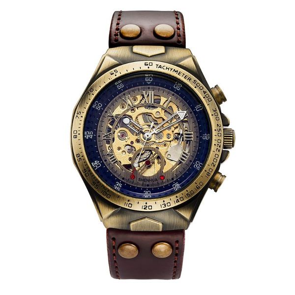 wristwatches men's watches fashion hollow waterproof automatic mechanical clock mineral tempered glass mirror retro sport thermometer f, Slivery;brown
wristwatches men's watches fashion hollow waterproof automatic mechanical clock mineral tempered glass mirror retro sport thermometer f, Slivery;brown