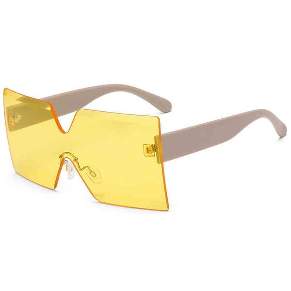 2021 new framels one-piece color sunglass large frame personalized sunglass multicolor fashion selling sunglass, White;black
2021 new framels one-piece color sunglass large frame personalized sunglass multicolor fashion selling sunglass, White;black