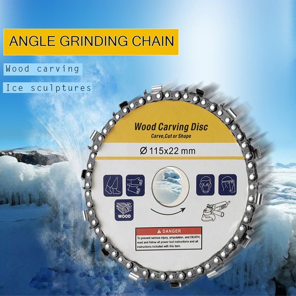 Image of 125mm 16Tooth Grinding Machine Woodworking Disc Grooving Machine Chains Disc Wood Carving Cutting for Type100 115 Angle Grinder