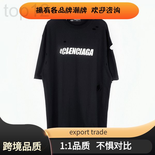 men's t-shirts designer correct version 2021 summer new paris b family t-shirt hole crack print short sleeve loose s15y, White;black
men's t-shirts designer correct version 2021 summer new paris b family t-shirt hole crack print short sleeve loose s15y, White;black