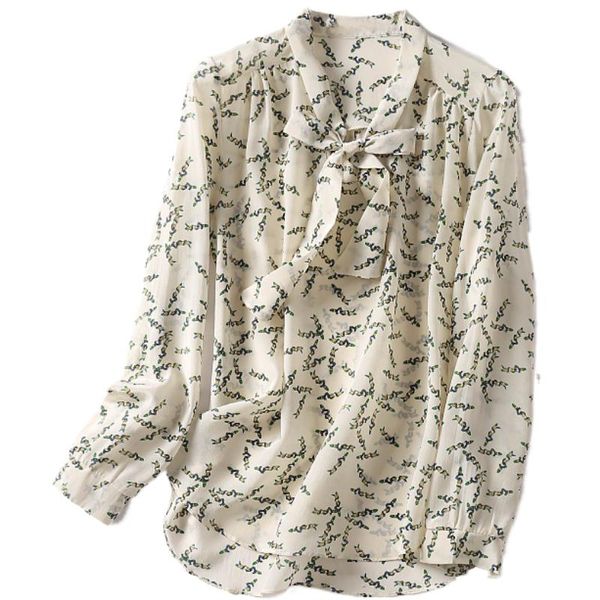 women's polos bottom small green flower bow silk ribbon shirt women's long sleeve 2022 mulberry fashion shirtwomen's women�, White
women's polos bottom small green flower bow silk ribbon shirt women's long sleeve 2022 mulberry fashion shirtwomen's women�, White