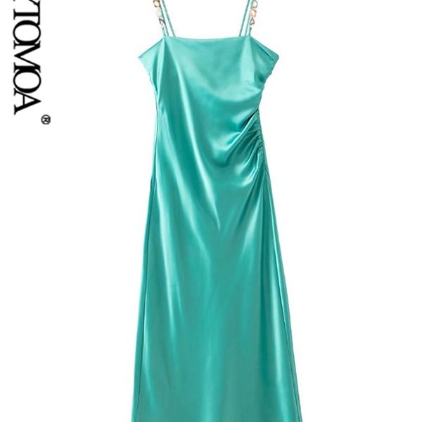 kpytomoa women fashion with chains straps gathered party midi dress vintage backless side zipper female dresses vestidos mujer 220516, Black;gray
kpytomoa women fashion with chains straps gathered party midi dress vintage backless side zipper female dresses vestidos mujer 220516, Black;gray