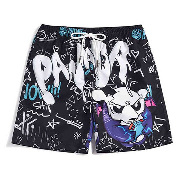 men's shorts casual go out big underpants loose capris summer fashion brand printed pocket beach pants, White;black 
men's shorts casual go out big underpants loose capris summer fashion brand printed pocket beach pants, White;black