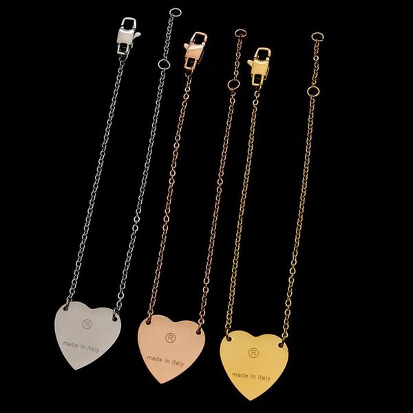 3 colors women designer bangles love heart pendant stainless steel gold pated luxury style couple bracelets lady part287z, Black
3 colors women designer bangles love heart pendant stainless steel gold pated luxury style couple bracelets lady part287z, Black