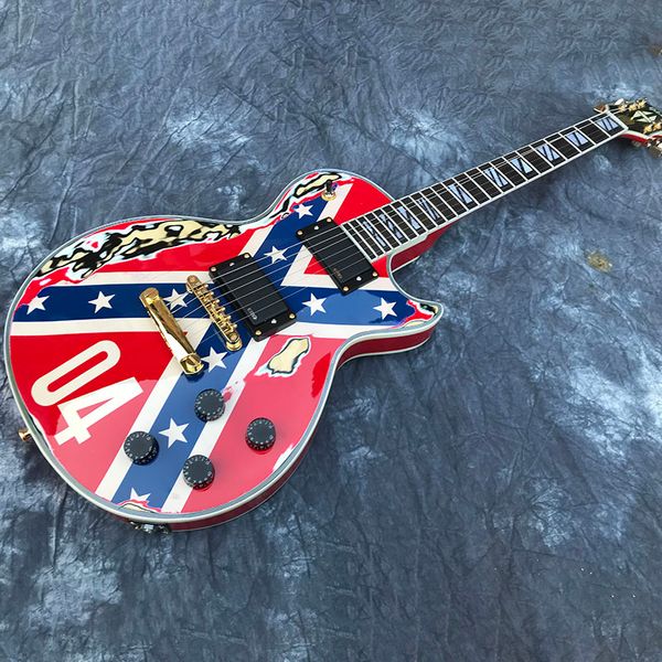 chinese electric guitar les 04 flag on the body custom gold hardware maple 6 strings
chinese electric guitar les 04 flag on the body custom gold hardware maple 6 strings
