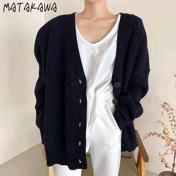 casual longsleeved oversize knitted cardigan korean chic singlebreasted woman sweaters vneck sweater coat women 210506, White
casual longsleeved oversize knitted cardigan korean chic singlebreasted woman sweaters vneck sweater coat women 210506, White