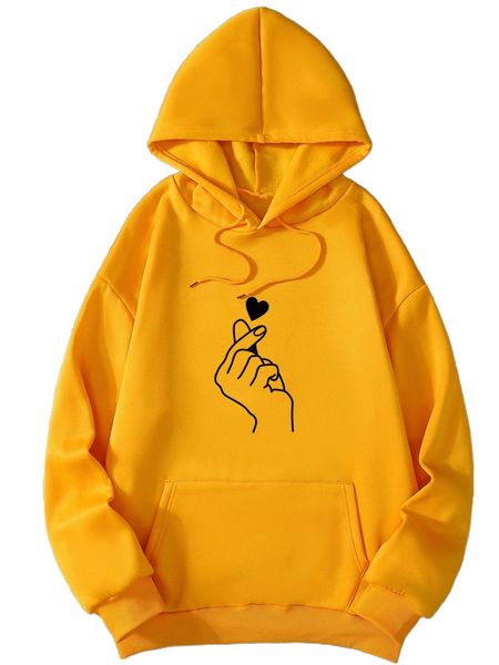 heart and gesture print thermal lined hoodie 11cs#, Black
heart and gesture print thermal lined hoodie 11cs#, Black