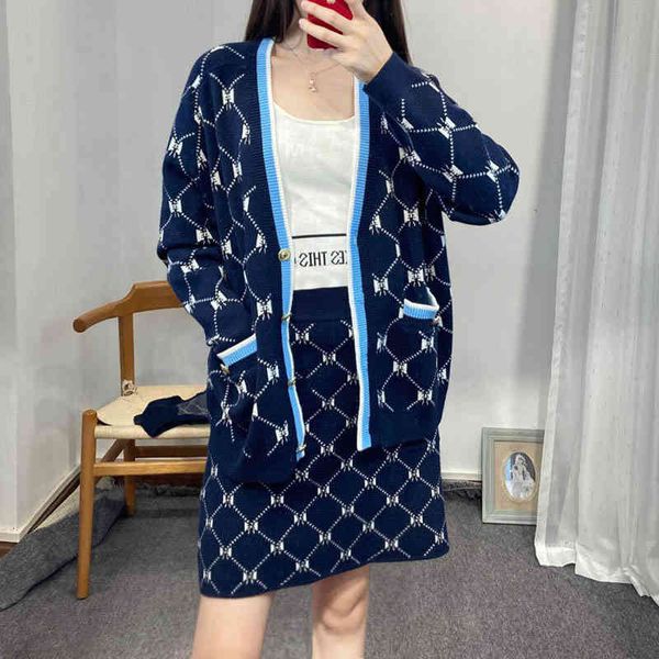 two piece dress legal style small fragrance suit high-end women's fashion knitted skirt three piece european goods in early autumn aacz, White
two piece dress legal style small fragrance suit high-end women's fashion knitted skirt three piece european goods in early autumn aacz, White