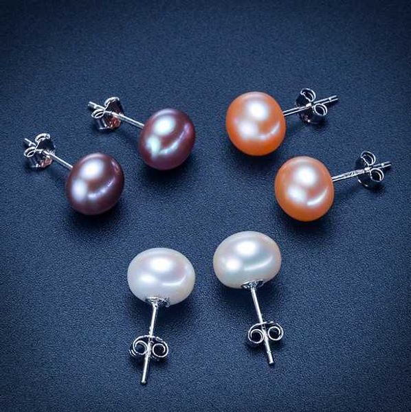 natural freshwater pearl earrings 925 sterling silver stud earring 6mm pearl jewellry for women wedding jewelry gifts ms, Golden;silver
natural freshwater pearl earrings 925 sterling silver stud earring 6mm pearl jewellry for women wedding jewelry gifts ms, Golden;silver