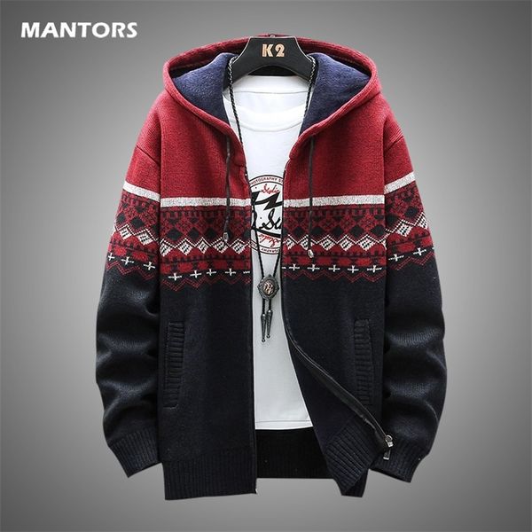 mens vintage cardigan sweater coat autumn winter harajuku pattern knitted sweaters mens casual men hooded fleece outerwear 220809, Black;brown
mens vintage cardigan sweater coat autumn winter harajuku pattern knitted sweaters mens casual men hooded fleece outerwear 220809, Black;brown