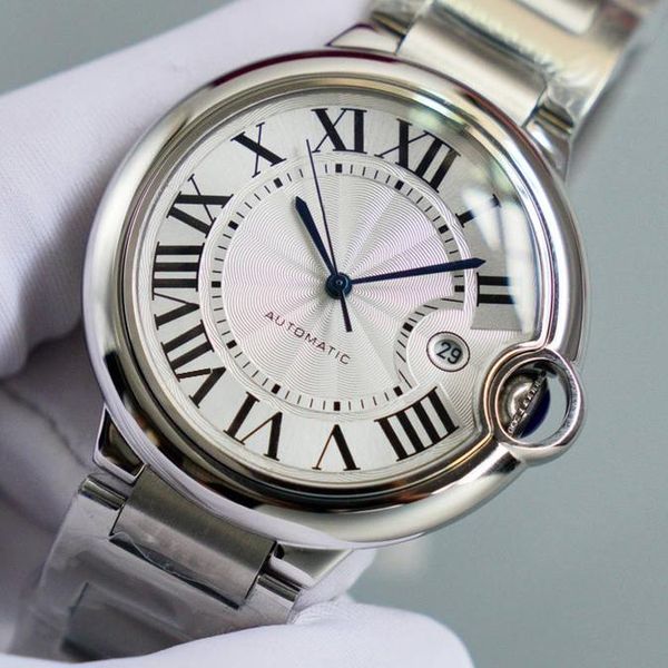 wristwatches 42mm automatic mechanical blue watch 904 stainless steel case balloon sapphire crystal leather bracelet qualit, Slivery;brown
wristwatches 42mm automatic mechanical blue watch 904 stainless steel case balloon sapphire crystal leather bracelet qualit, Slivery;brown