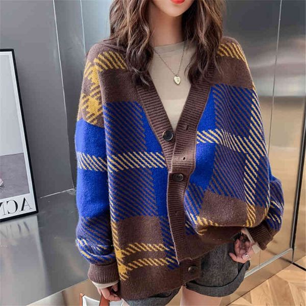 women's polos college style color matching sweater coat women's loose korean version thickened autumn knitted cardigan uh8o, White
women's polos college style color matching sweater coat women's loose korean version thickened autumn knitted cardigan uh8o, White