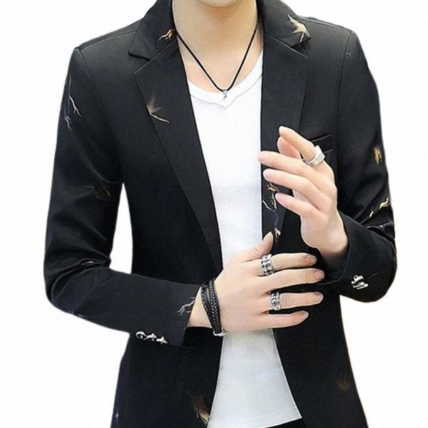 men's suits & blazers 2021 men 's casual collar youth handsome trend slim print h1n3#, White;black
men's suits & blazers 2021 men 's casual collar youth handsome trend slim print h1n3#, White;black