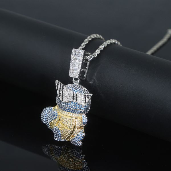 iced out bling cz cute turtles pendant necklace micro pave cubic zircon mens fashion hip hop punk jewelry, Silver
iced out bling cz cute turtles pendant necklace micro pave cubic zircon mens fashion hip hop punk jewelry, Silver