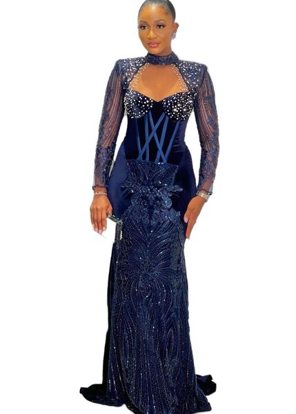 aso ebi 2022 arabic plus size mermaid sequined lace prom dresses navy blue evening formal party second reception birthday engagement gowns d, Black
aso ebi 2022 arabic plus size mermaid sequined lace prom dresses navy blue evening formal party second reception birthday engagement gowns d, Black