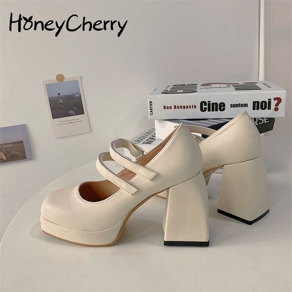 highheeled spring korean version of wild thickheeled square toe french retro mary jane shoes trend 220810, Black
highheeled spring korean version of wild thickheeled square toe french retro mary jane shoes trend 220810, Black